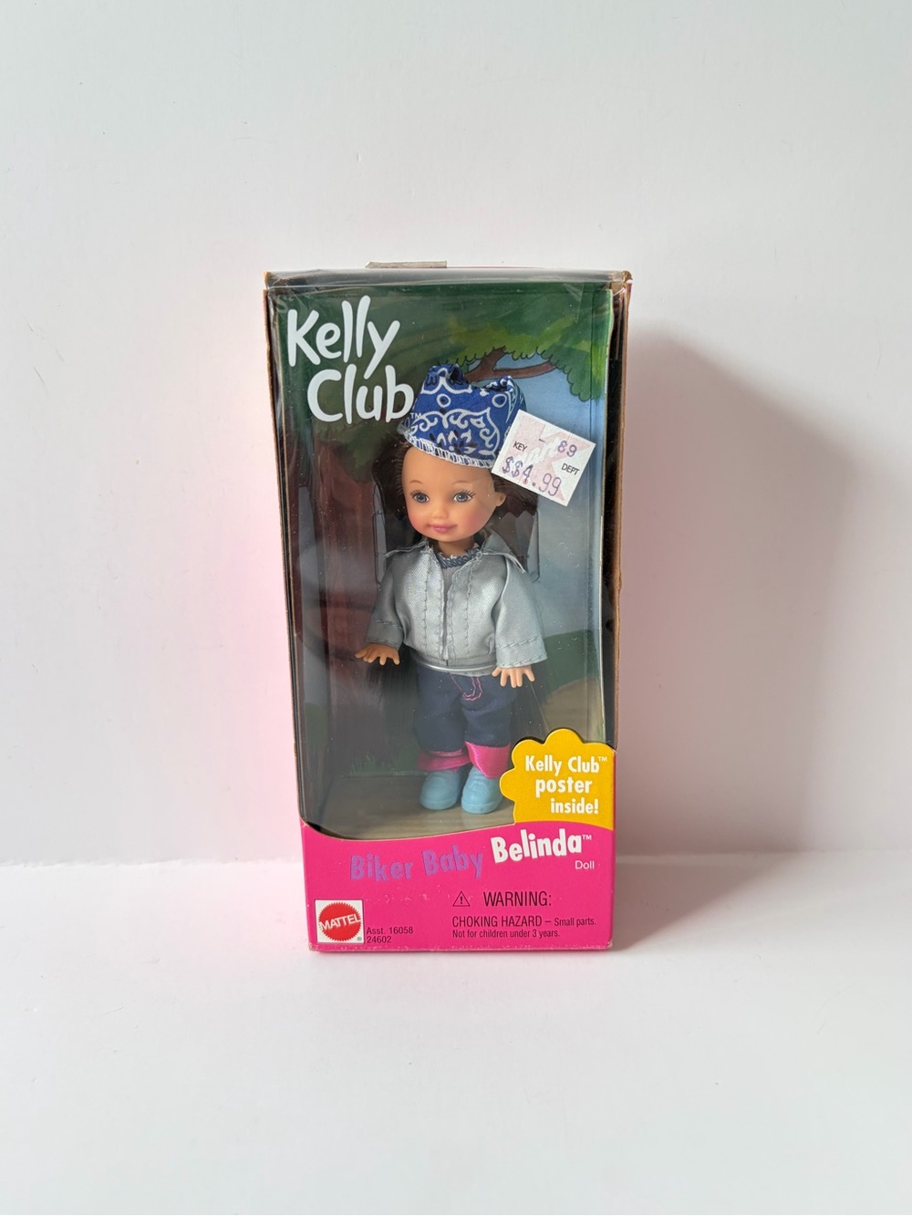 NIB Barbie Kelly Club Biker Baby Belinda Doll